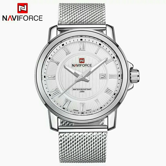 1 LEFT! NWT MEN'S WATERPROOF STAINLESS STEEL WATCH - Picture 4 of 8